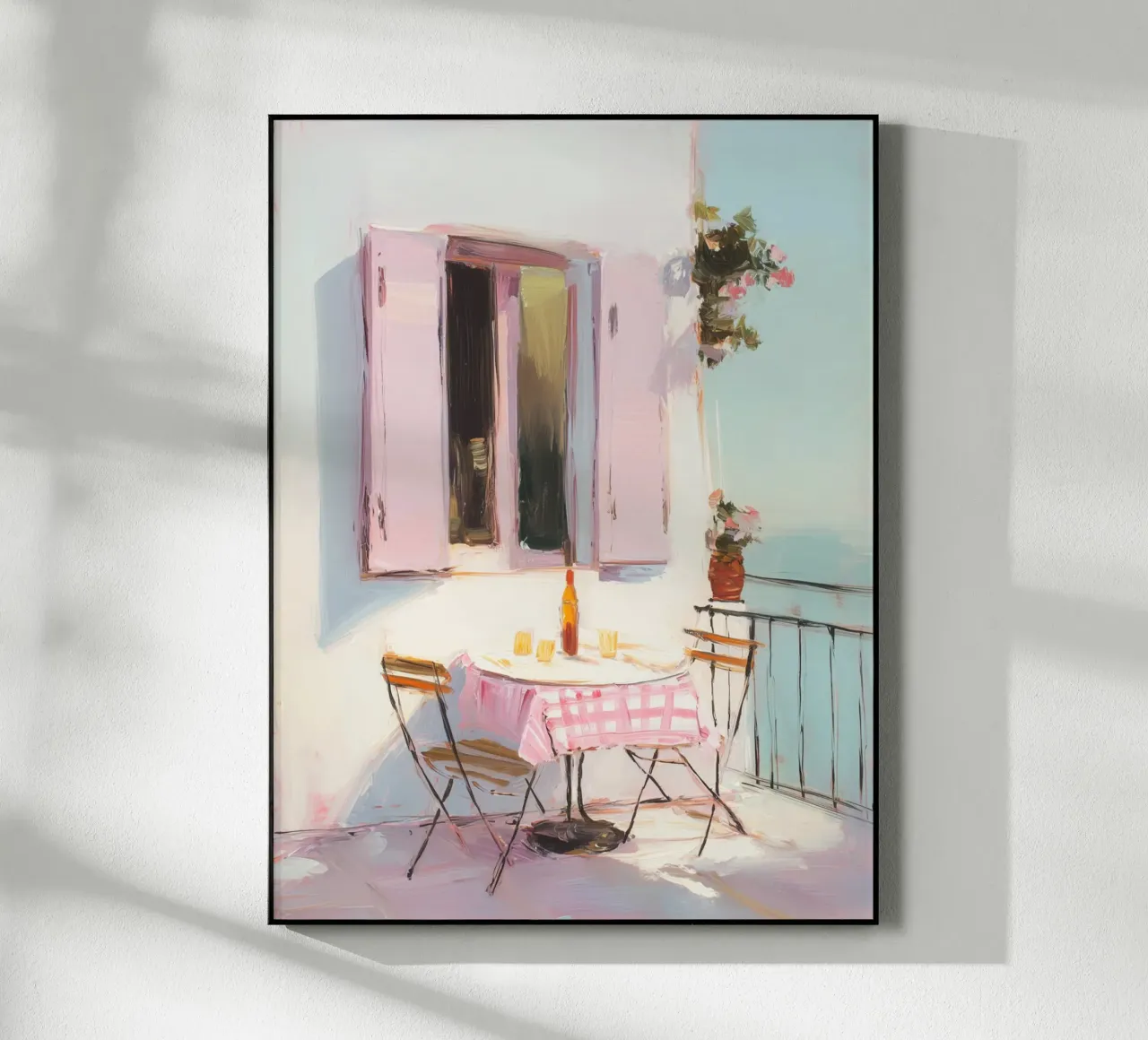 Terrazza solarium in rosa plexiglass da Carina Pop & Pastell