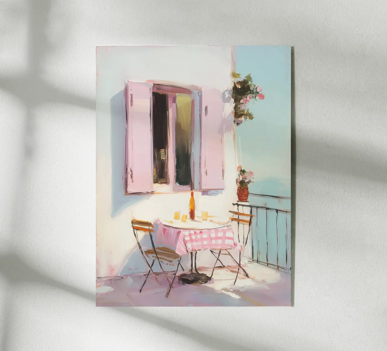 Terrazza solarium in rosa plexiglass da Carina Pop & Pastell