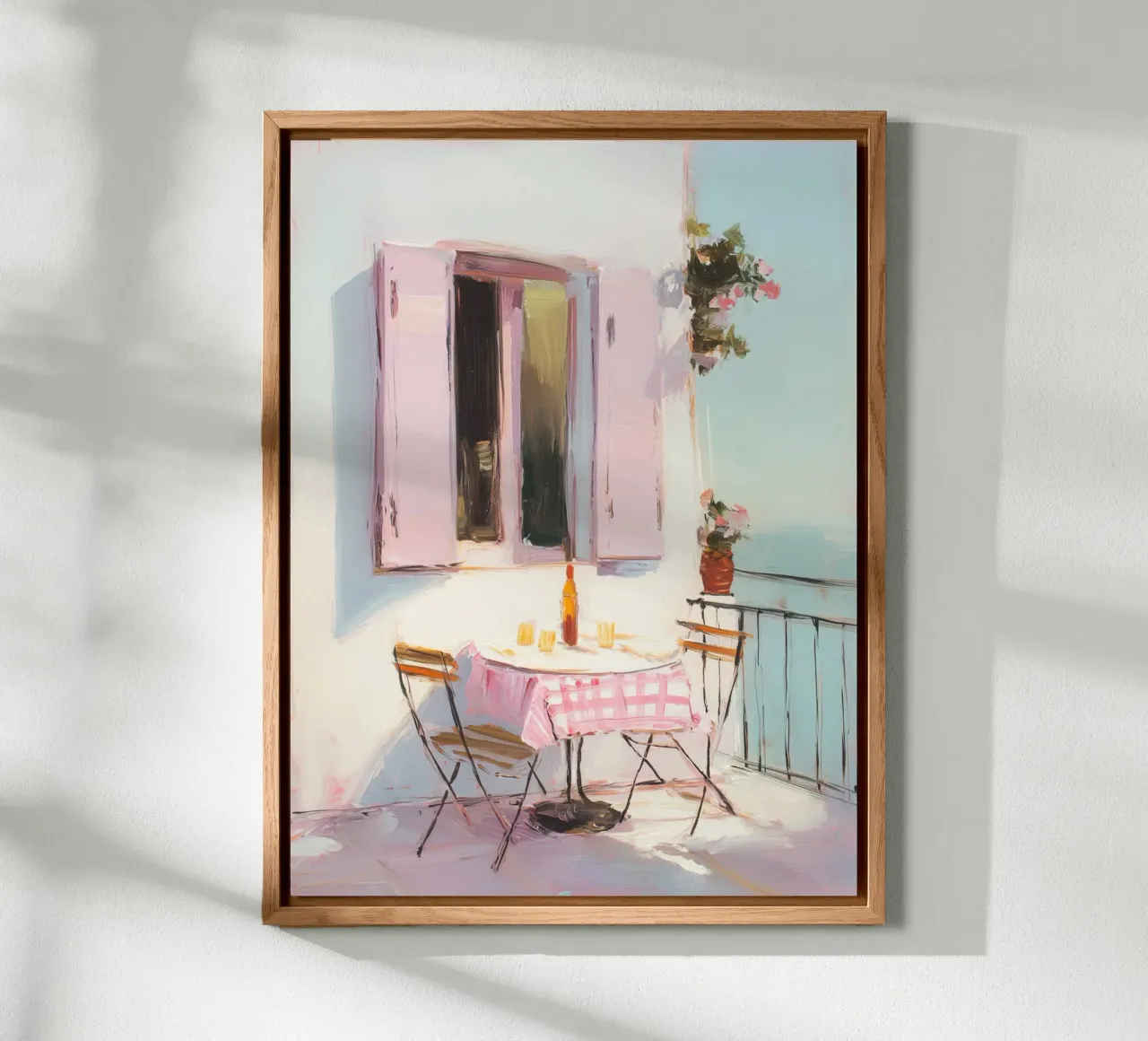 Terrazza solarium in rosa alluminio dibond da Carina Pop & Pastell