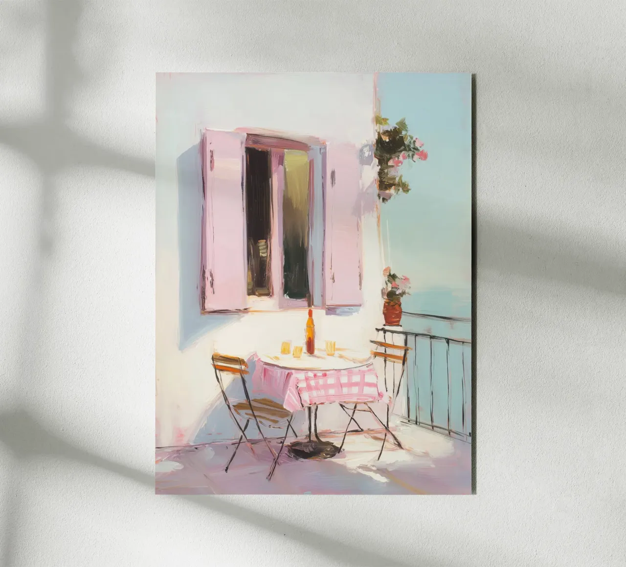 Terrazza solarium in rosa alluminio dibond da Carina Pop & Pastell