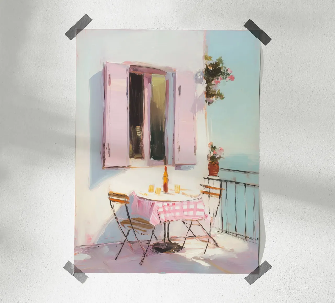 Terrazza solarium in rosa carta hahnemühle da Carina Pop & Pastell