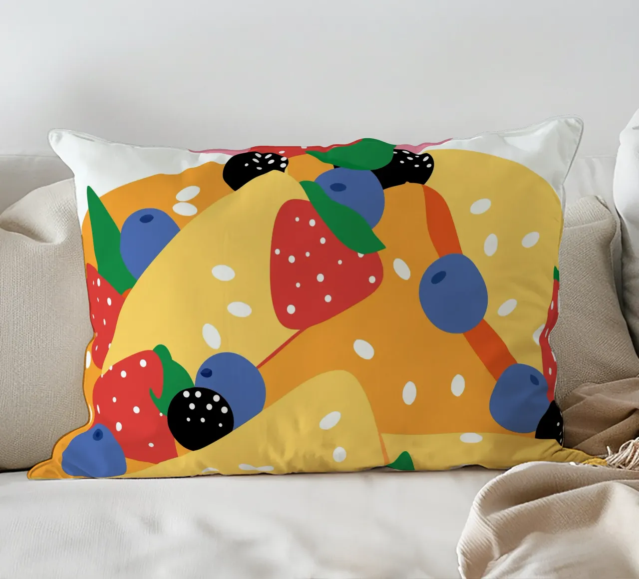 Torta con fragole e mirtilli cuscino da OFFICIAL FRUIT & VEGETABLES