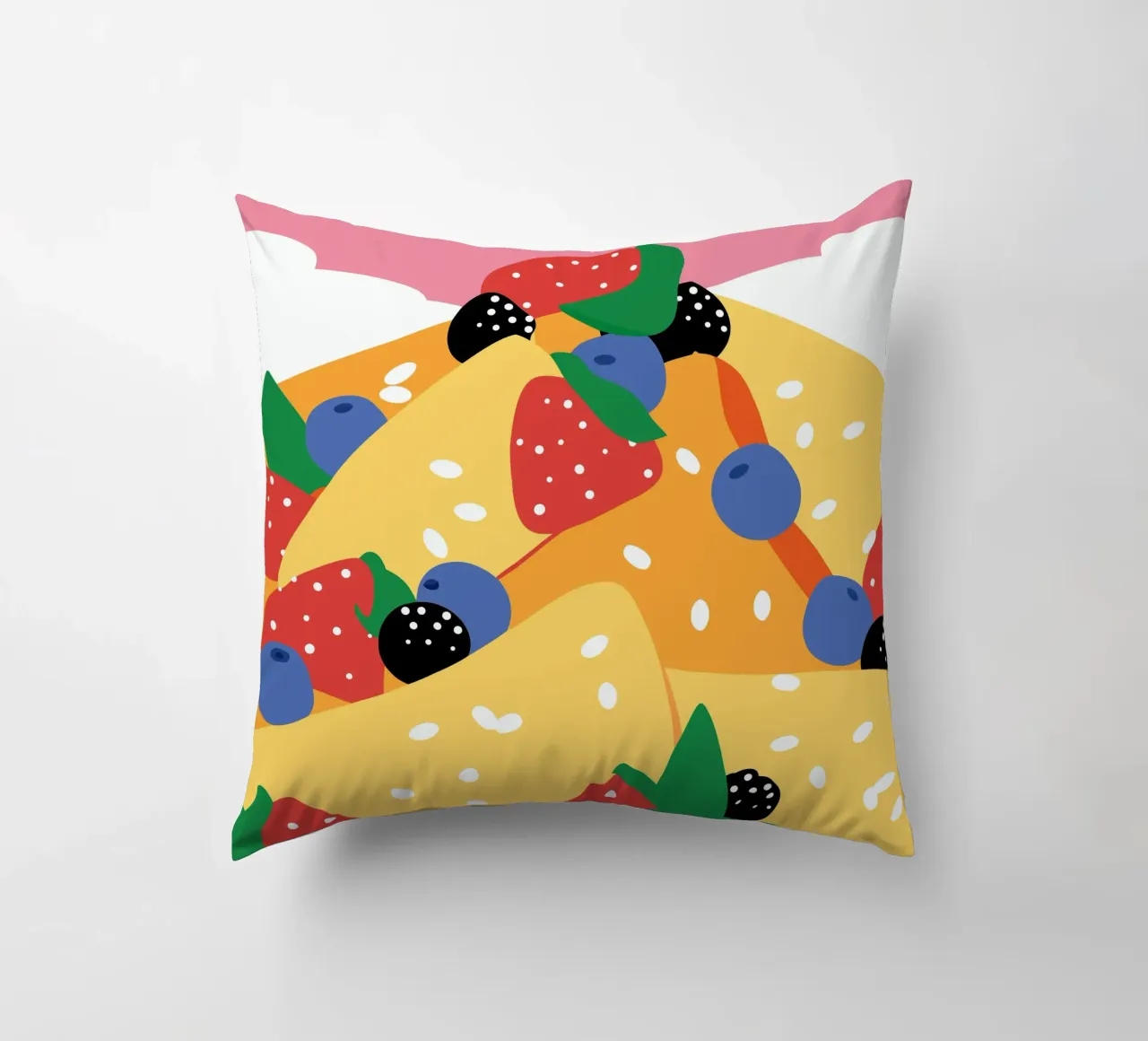 Torta con fragole e mirtilli cuscino da OFFICIAL FRUIT & VEGETABLES