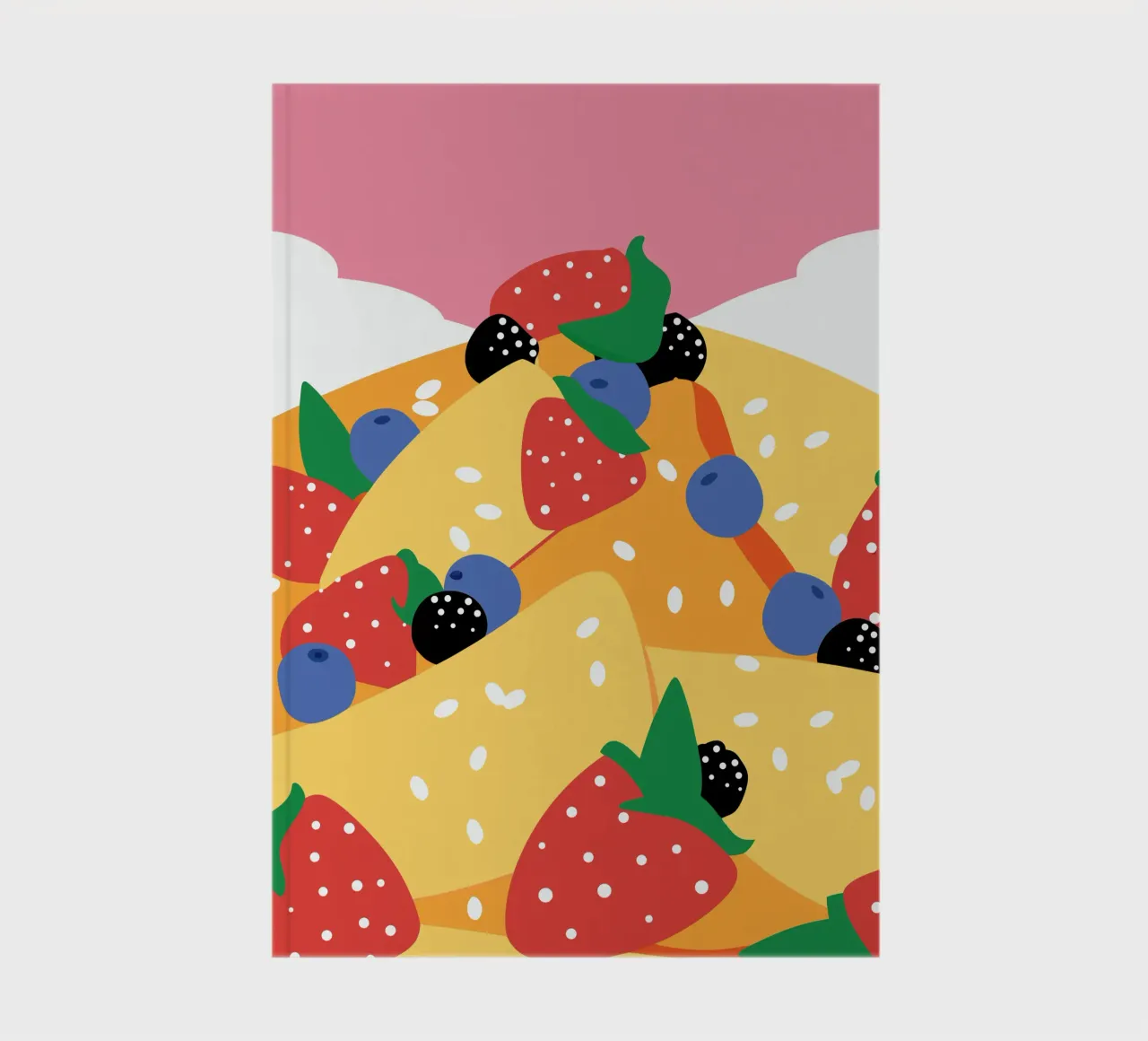 Torta con fragole e mirtilli diario da OFFICIAL FRUIT & VEGETABLES