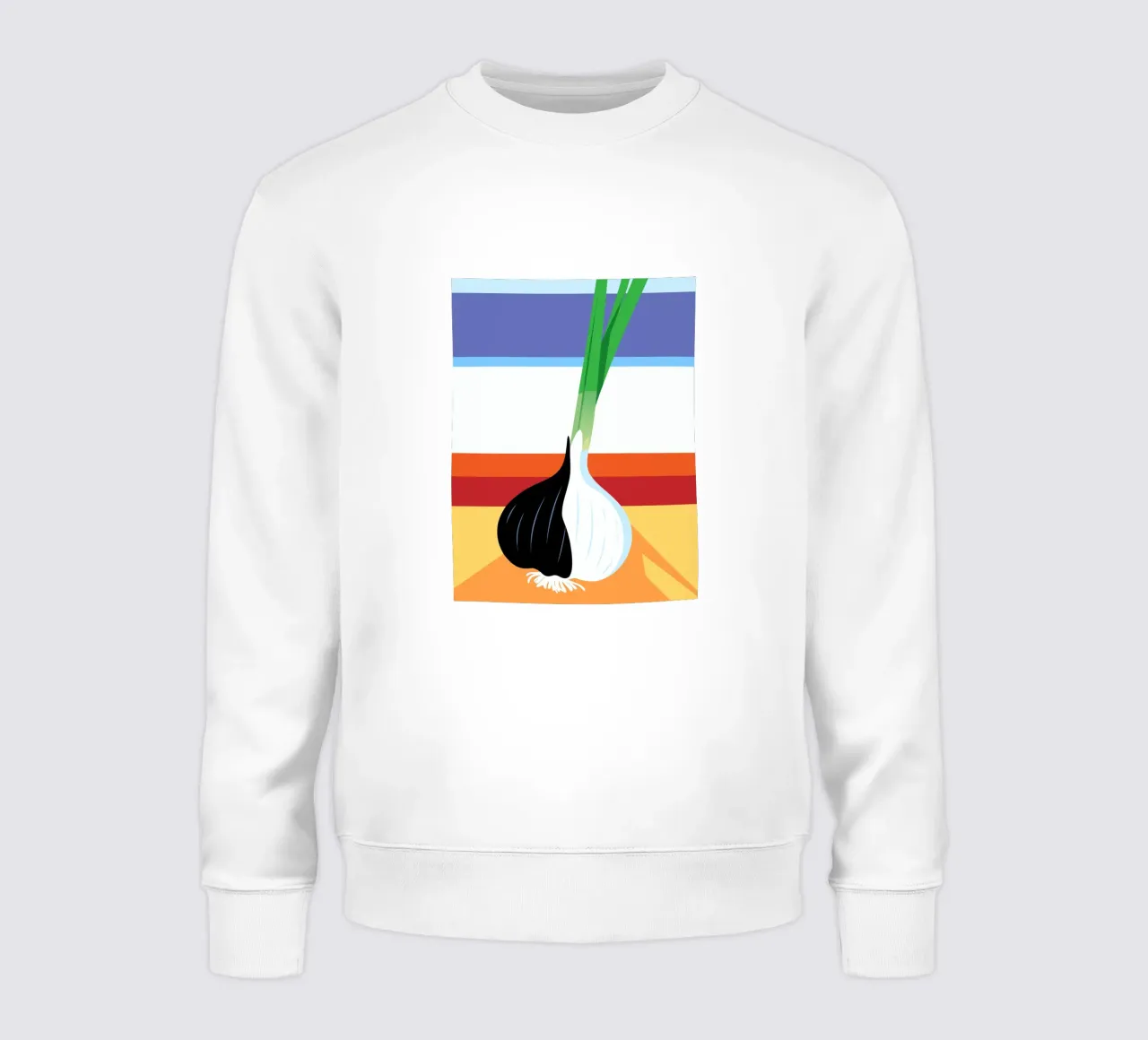 Aglio bianco e nero felpa da OFFICIAL FRUIT & VEGETABLES