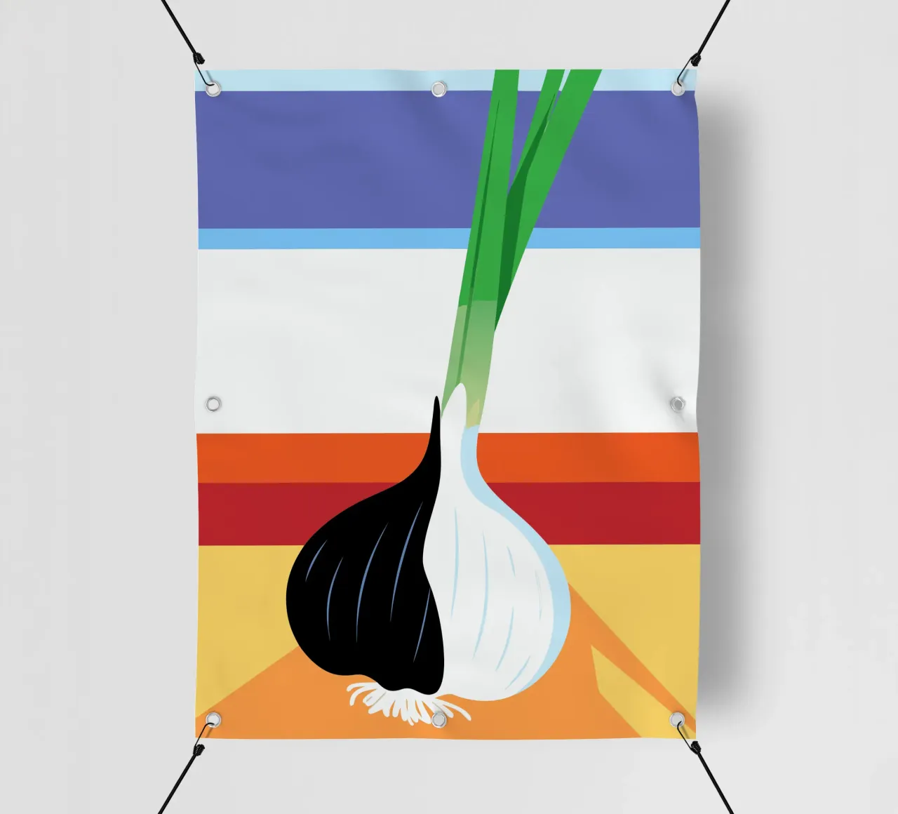 Aglio bianco e nero telo in pvc da OFFICIAL FRUIT & VEGETABLES