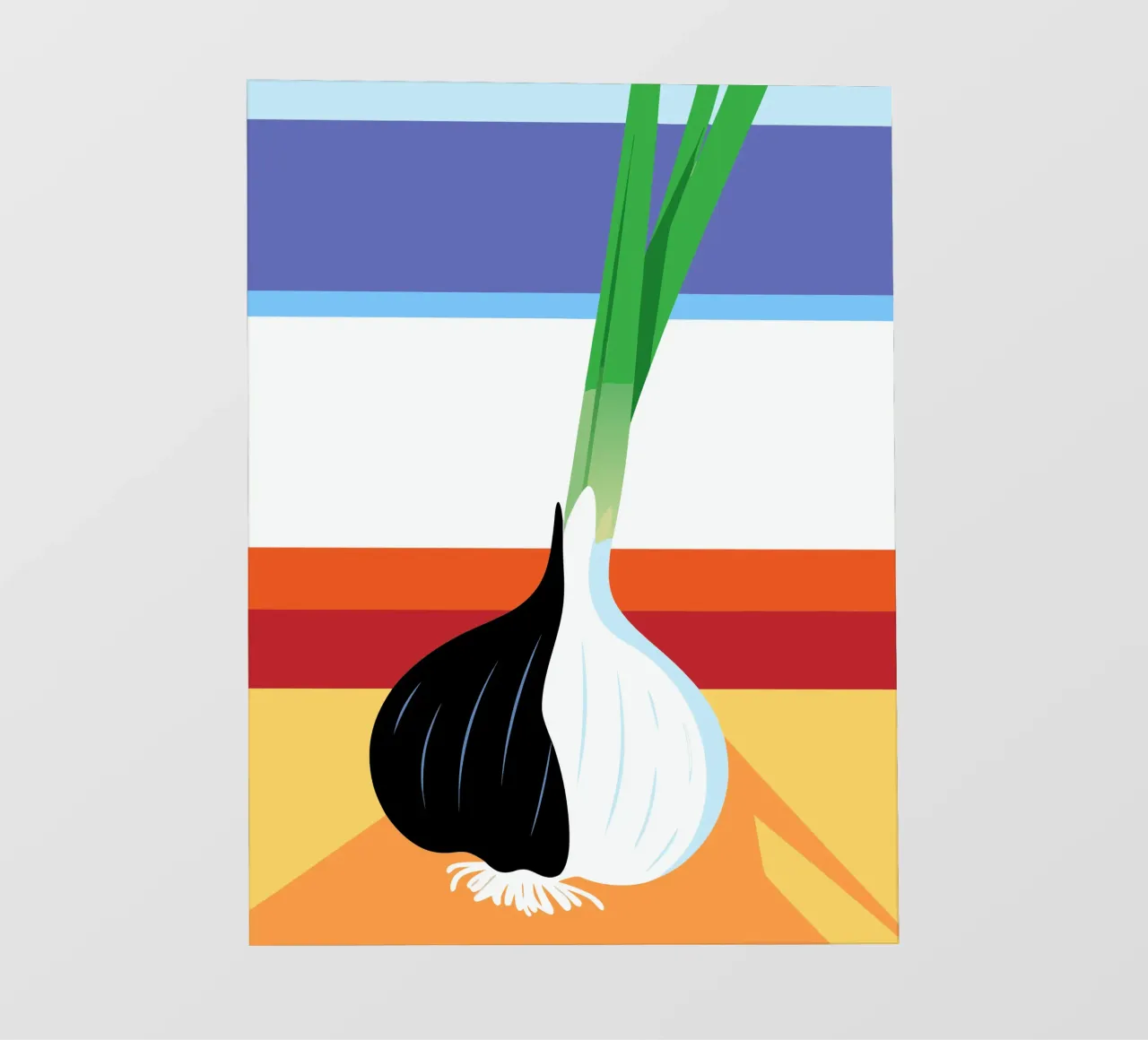 Aglio bianco e nero telo in pvc da OFFICIAL FRUIT & VEGETABLES