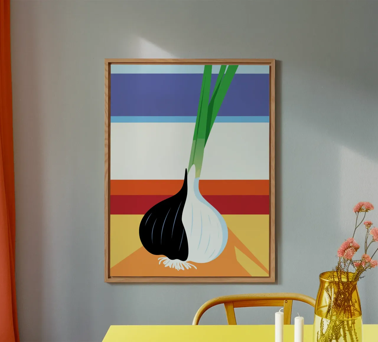 Aglio bianco e nero alluminio dibond da OFFICIAL FRUIT & VEGETABLES