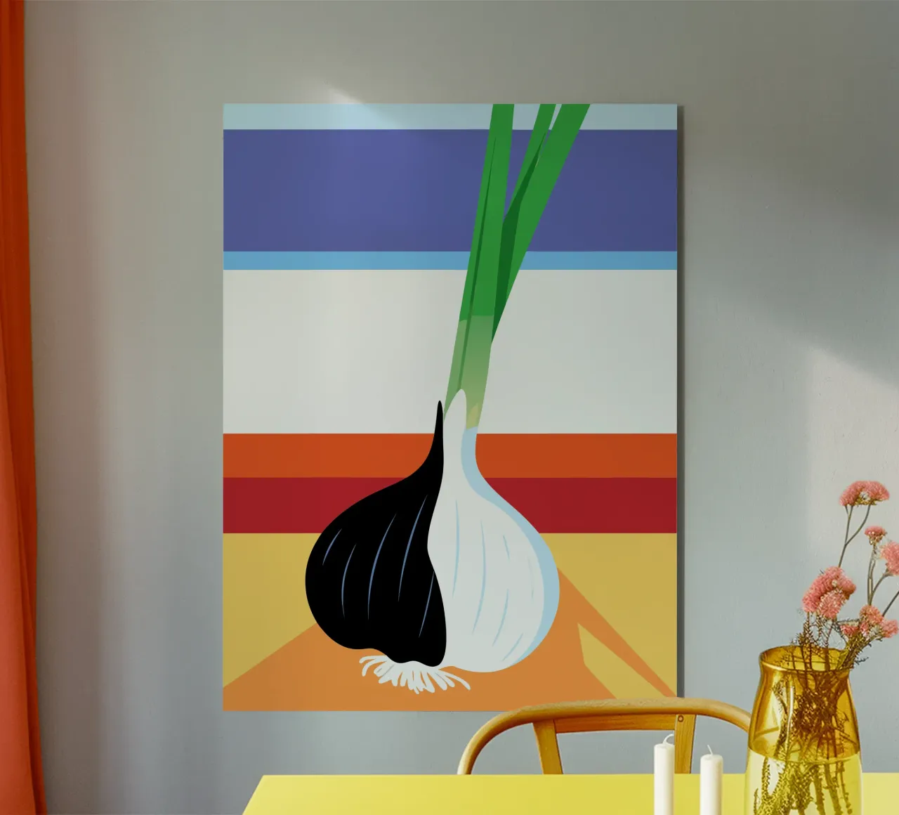 Aglio bianco e nero alluminio dibond da OFFICIAL FRUIT & VEGETABLES