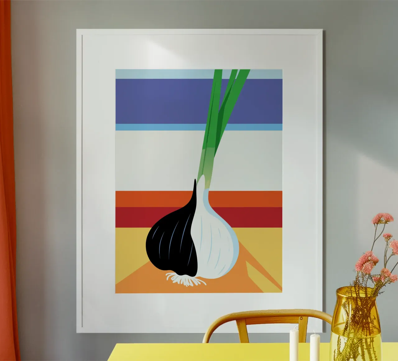 Aglio bianco e nero carta hahnemühle da OFFICIAL FRUIT & VEGETABLES
