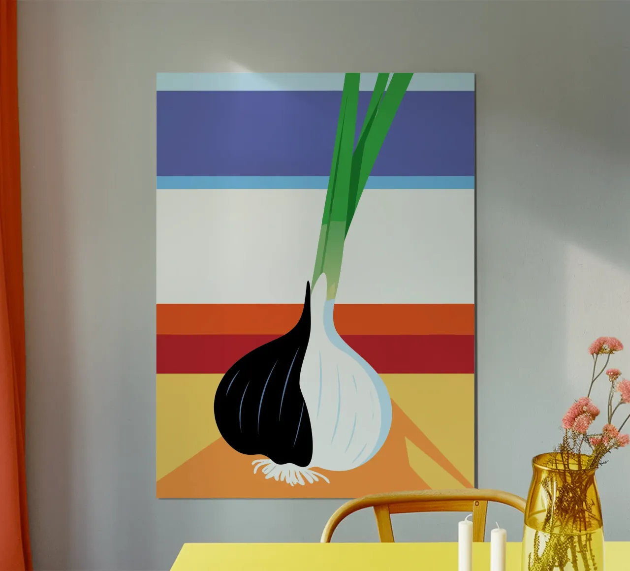 Black and White Garlic hahnemühle by OFFICIAL FRUIT & VEGETABLES