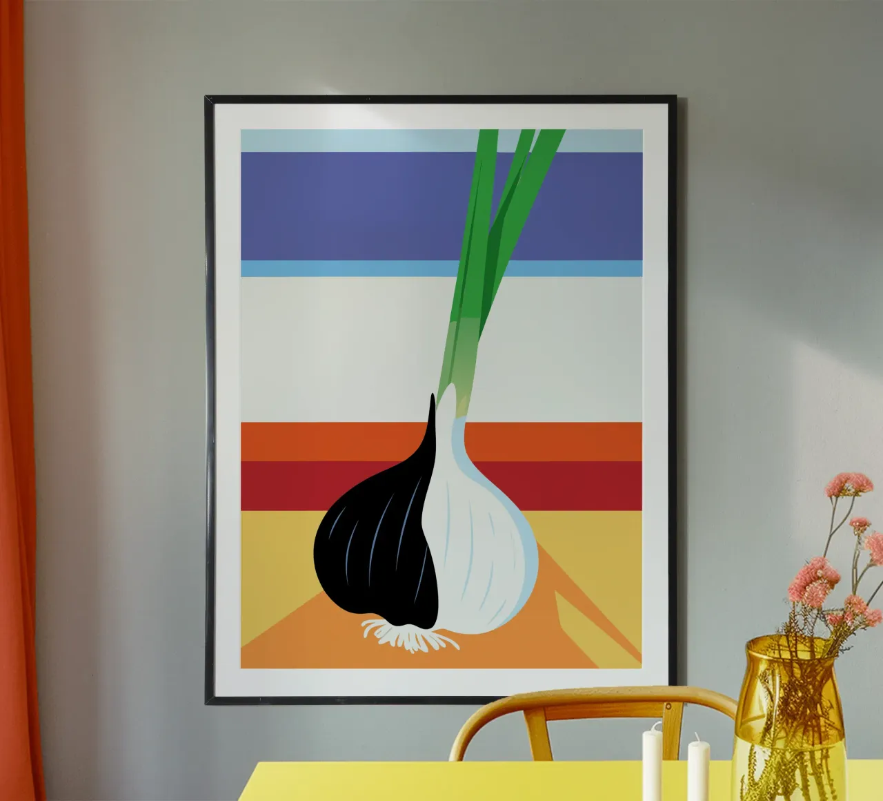 Black and White Garlic hahnemühle by OFFICIAL FRUIT & VEGETABLES