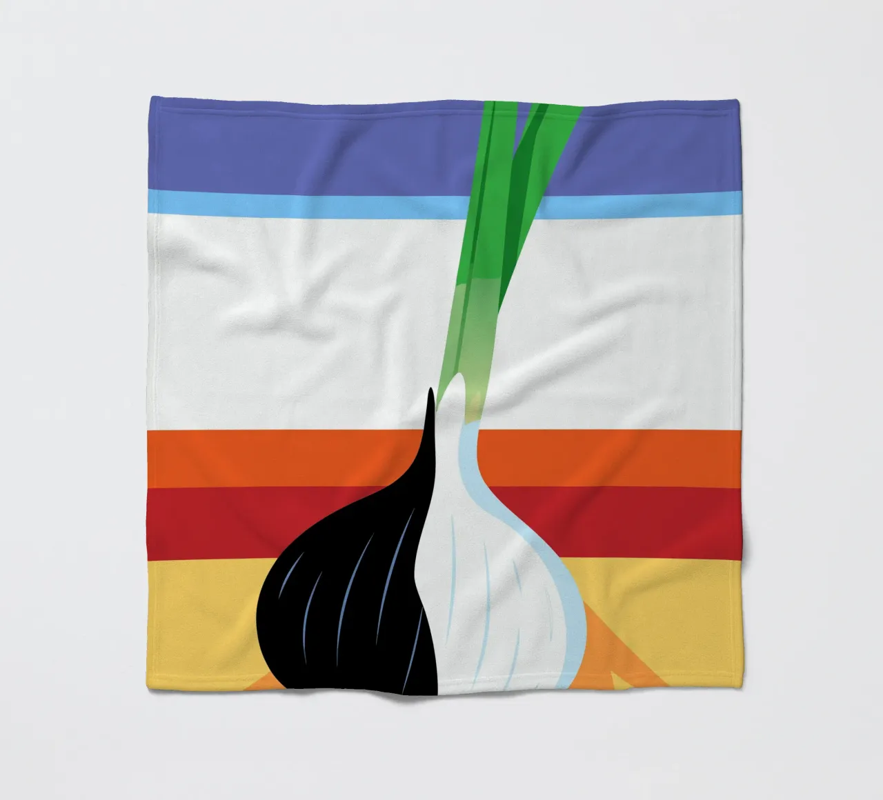 Aglio bianco e nero coperta in pile da OFFICIAL FRUIT & VEGETABLES