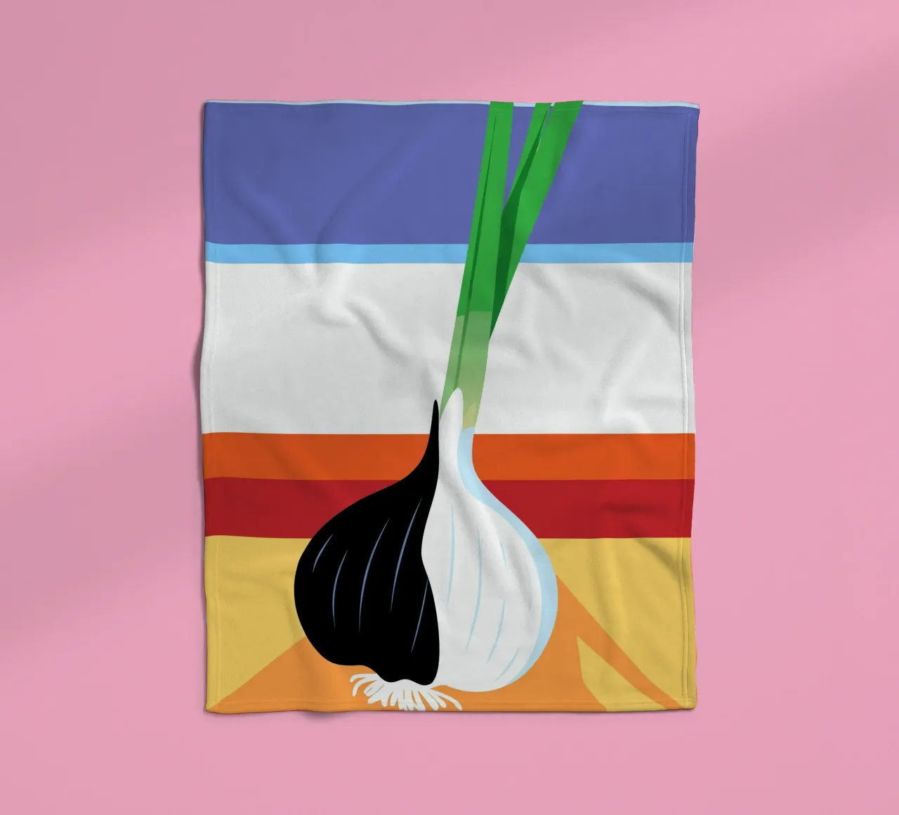 Aglio bianco e nero coperta in pile da OFFICIAL FRUIT & VEGETABLES