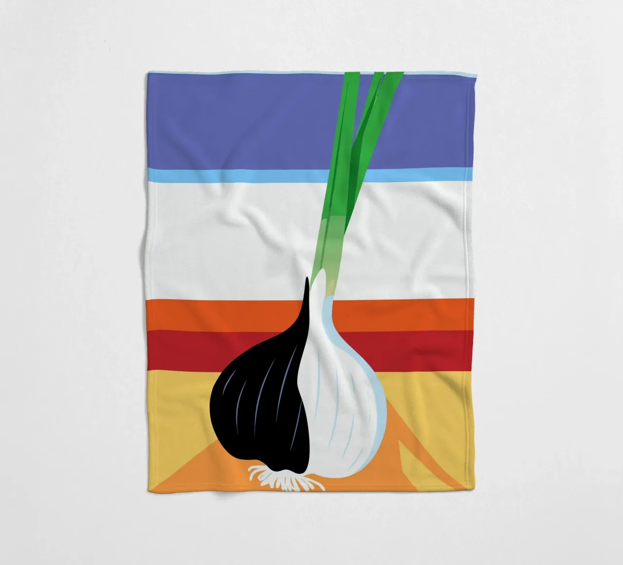 Aglio bianco e nero coperta in pile da OFFICIAL FRUIT & VEGETABLES