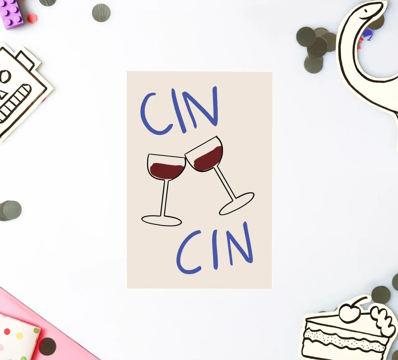 Cin Cin sticker by John Sander