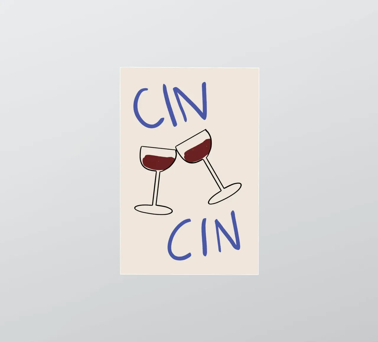 Cin Cin sticker by John Sander