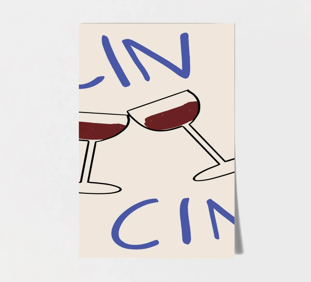 Cin Cin sticker sheet by John Sander