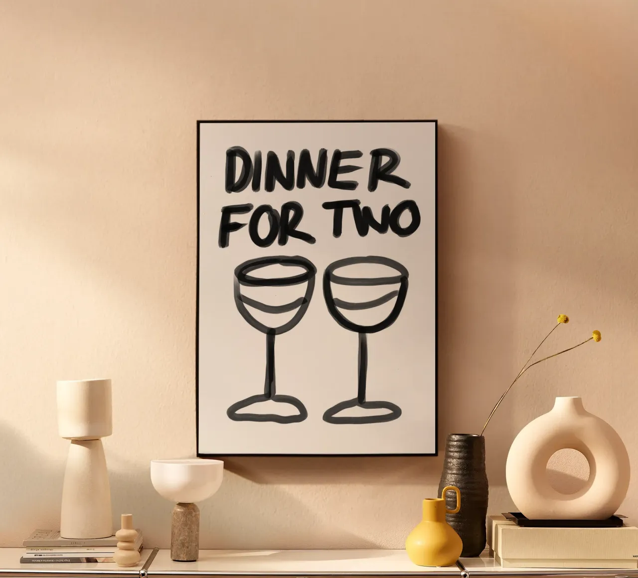 Cena per due plexiglass da John Sander