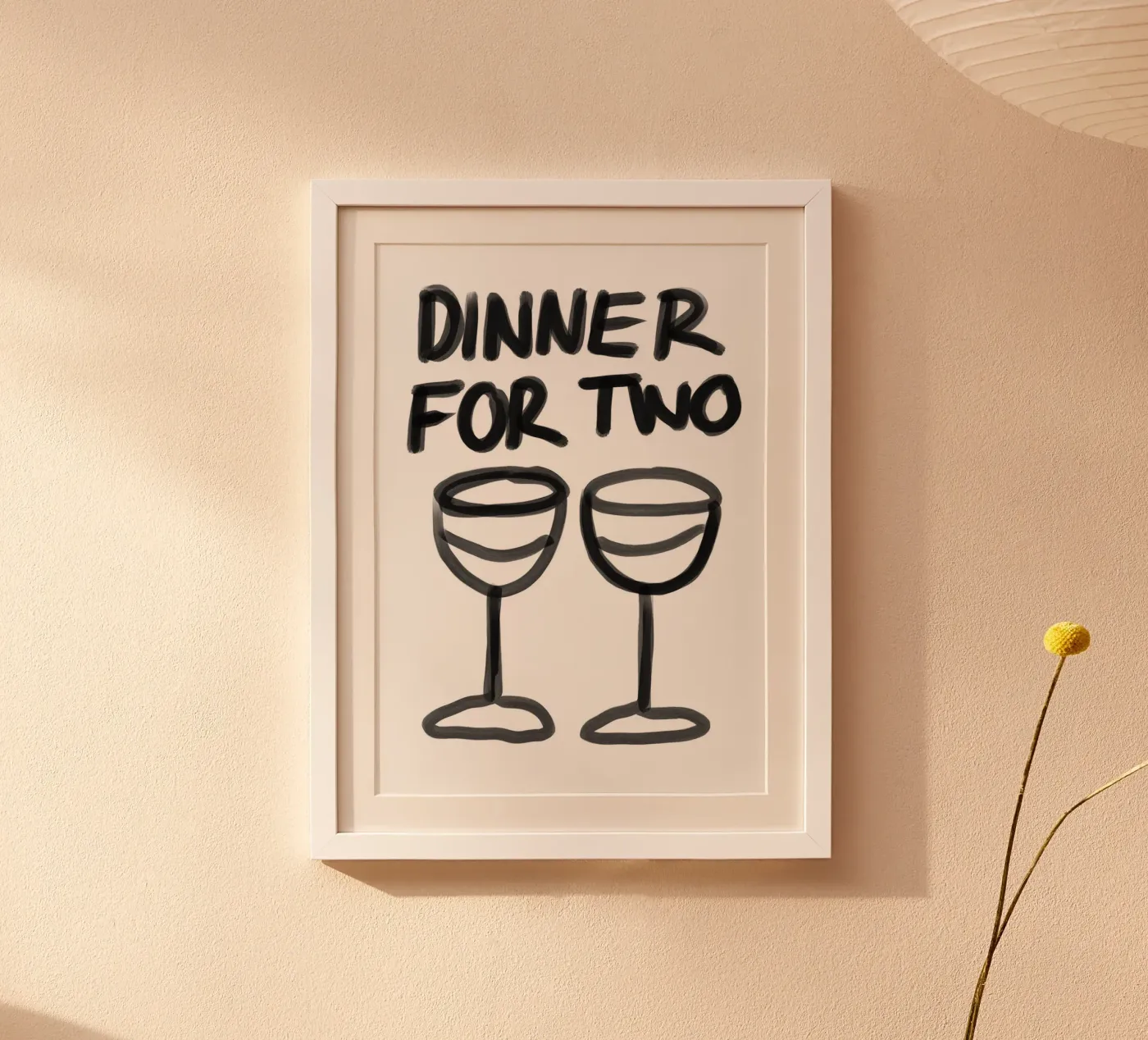 Dinner For Two poster by John Sander