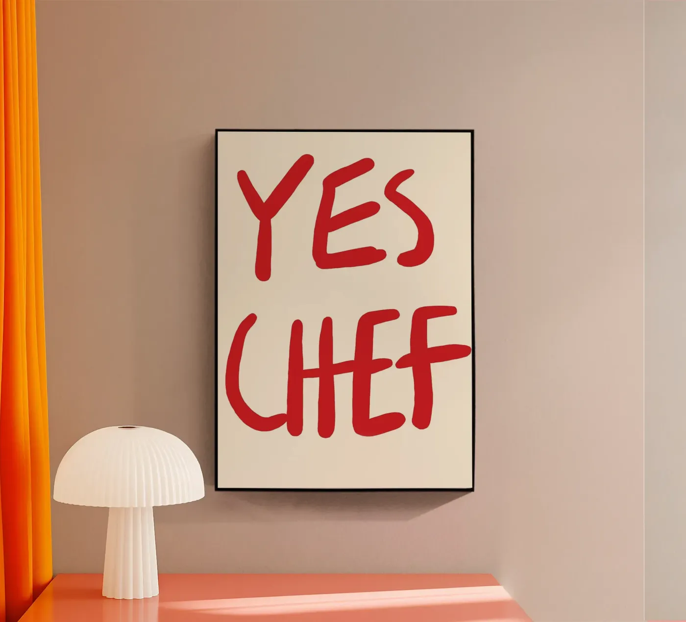 Ja Chef acryl van John Sander