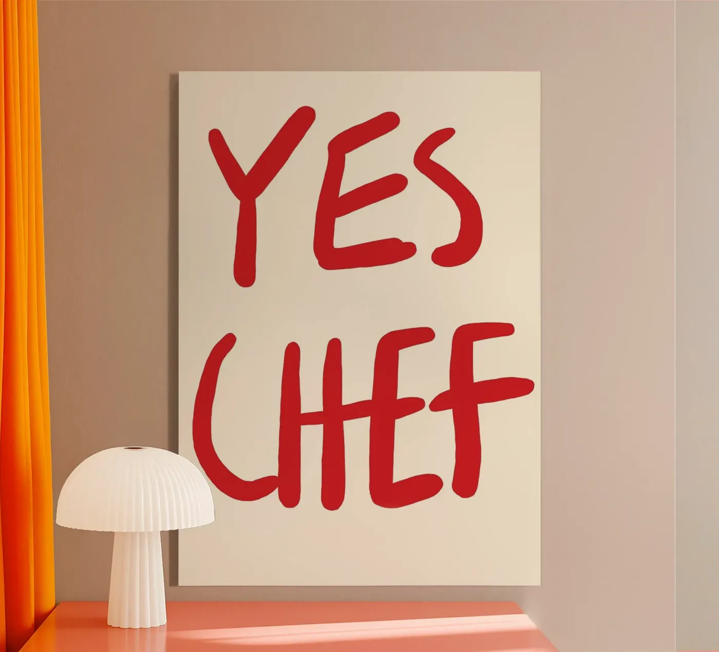 Ja Chef acryl van John Sander