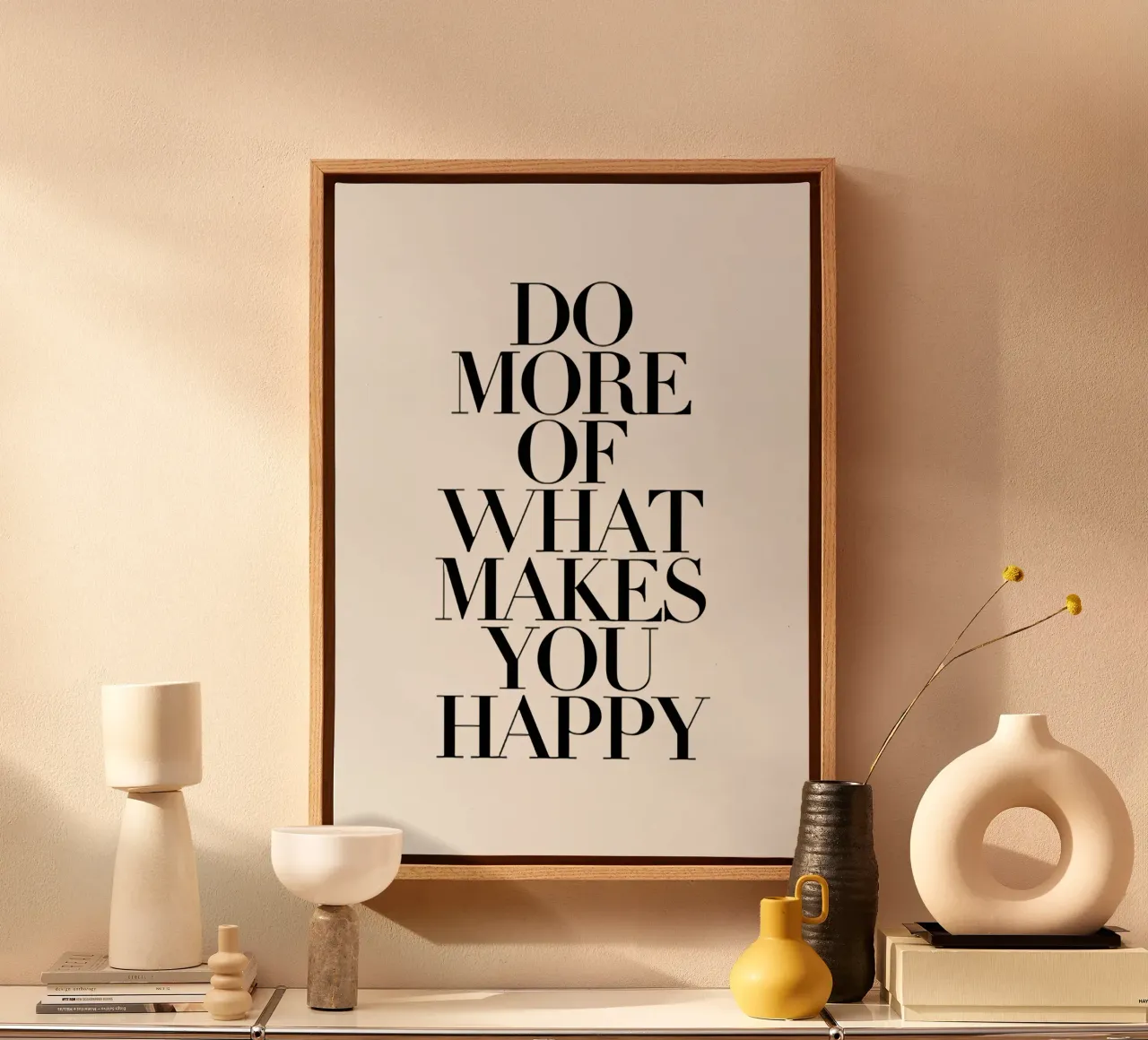 Faites plus de choses qui vous rendent heureux toile de John Sander