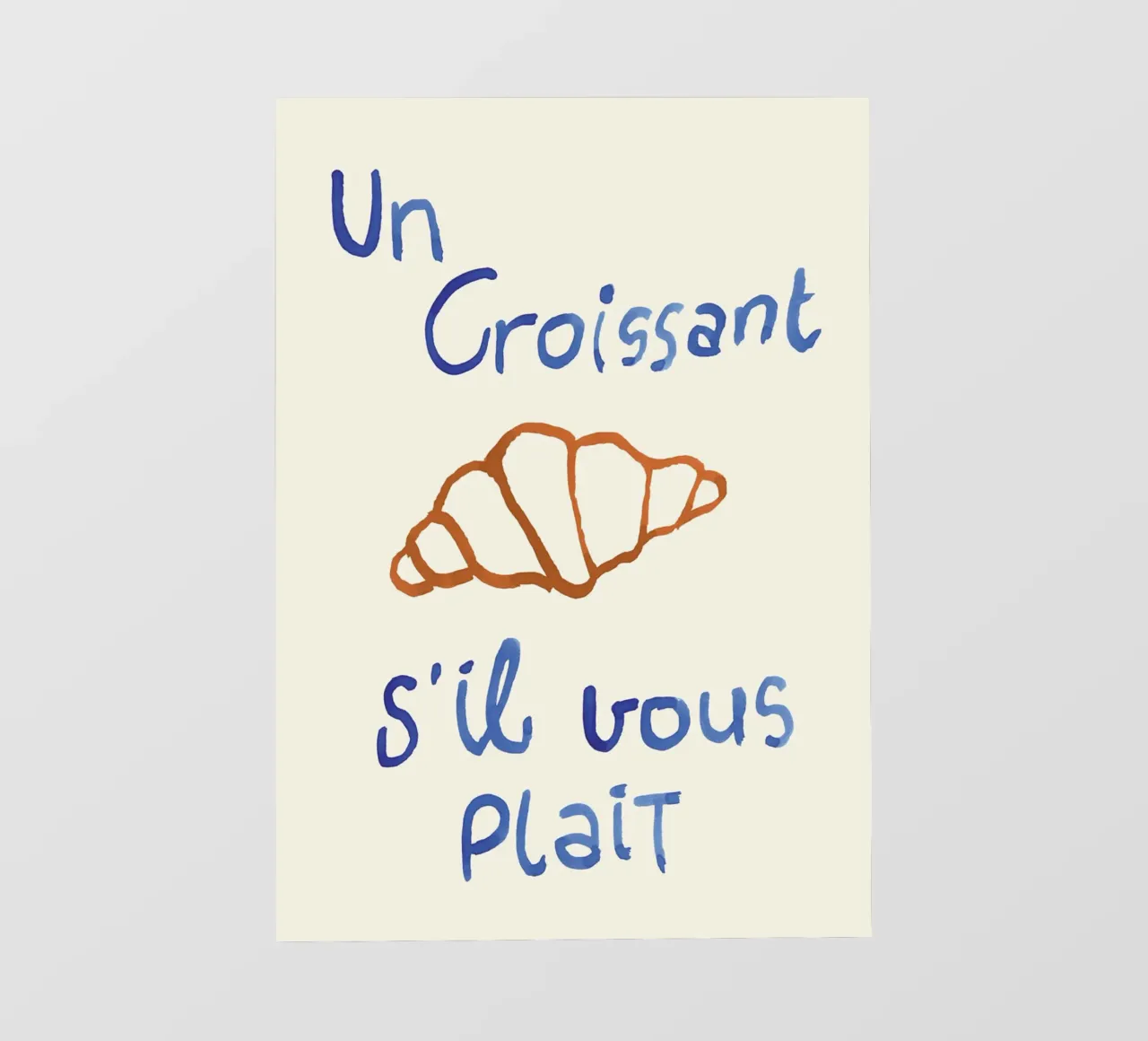 Un croissant telo in pvc da John Sander