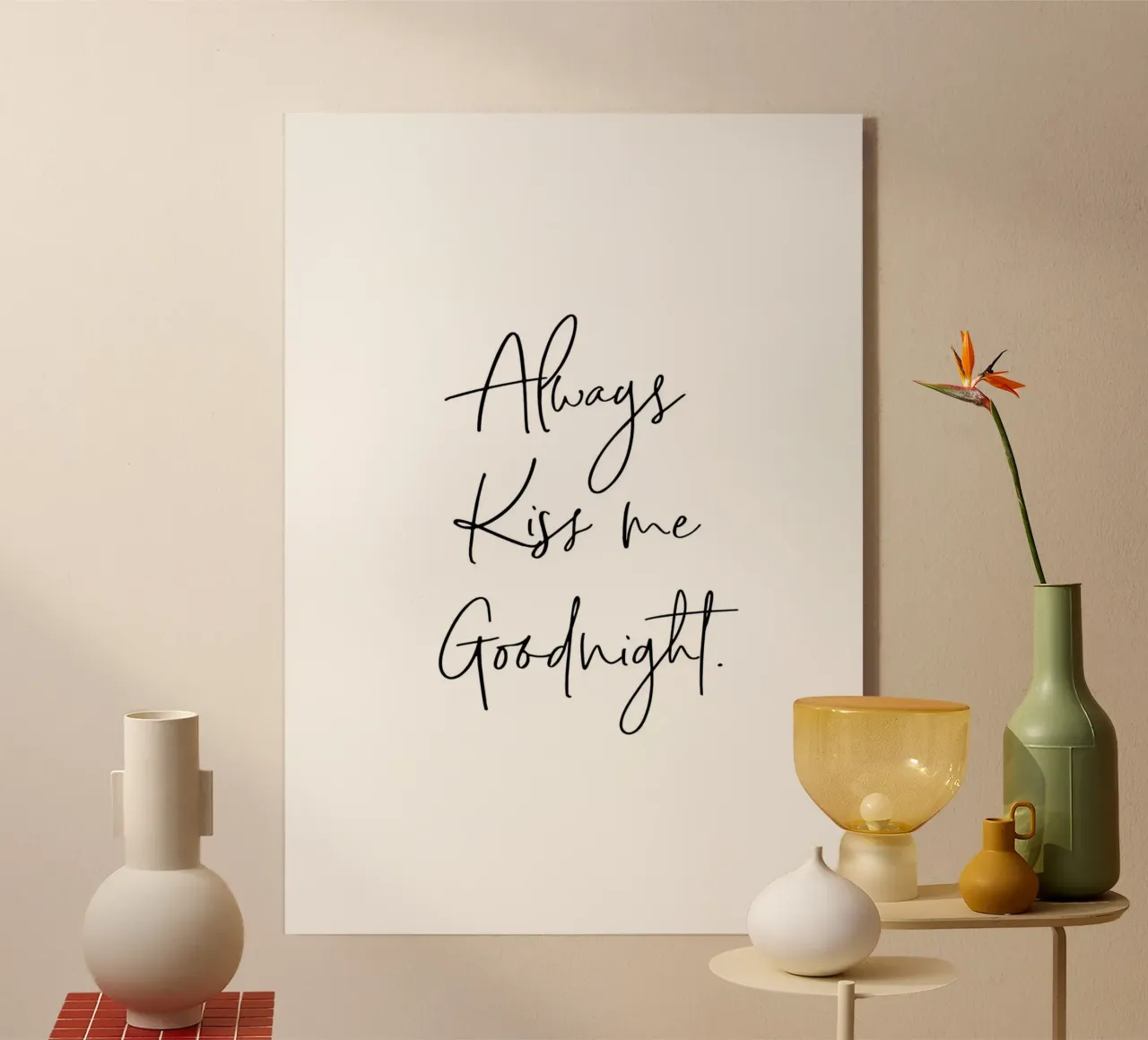 Baciami plexiglass da John Sander