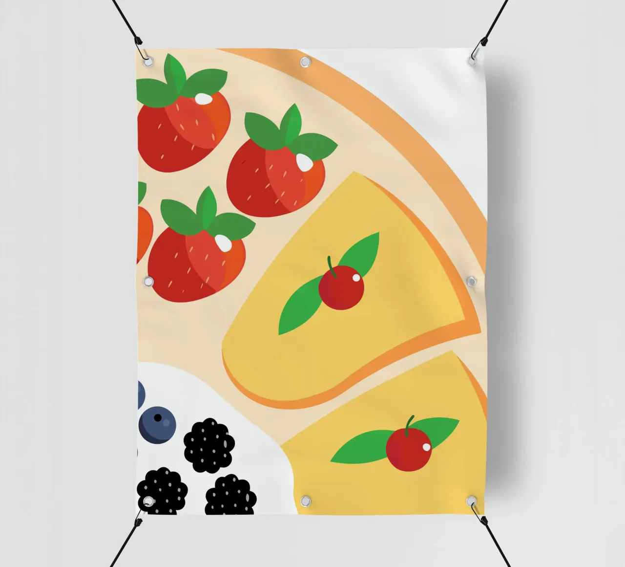 Pancake ai frutti di bosco telo in pvc da OFFICIAL FRUIT & VEGETABLES