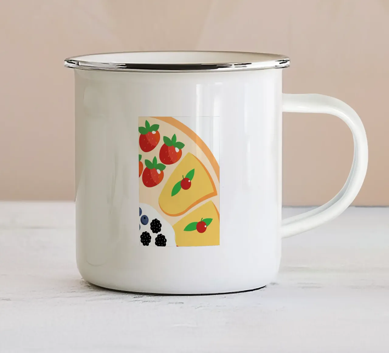 Pancake ai frutti di bosco tazza in smalto da OFFICIAL FRUIT & VEGETABLES