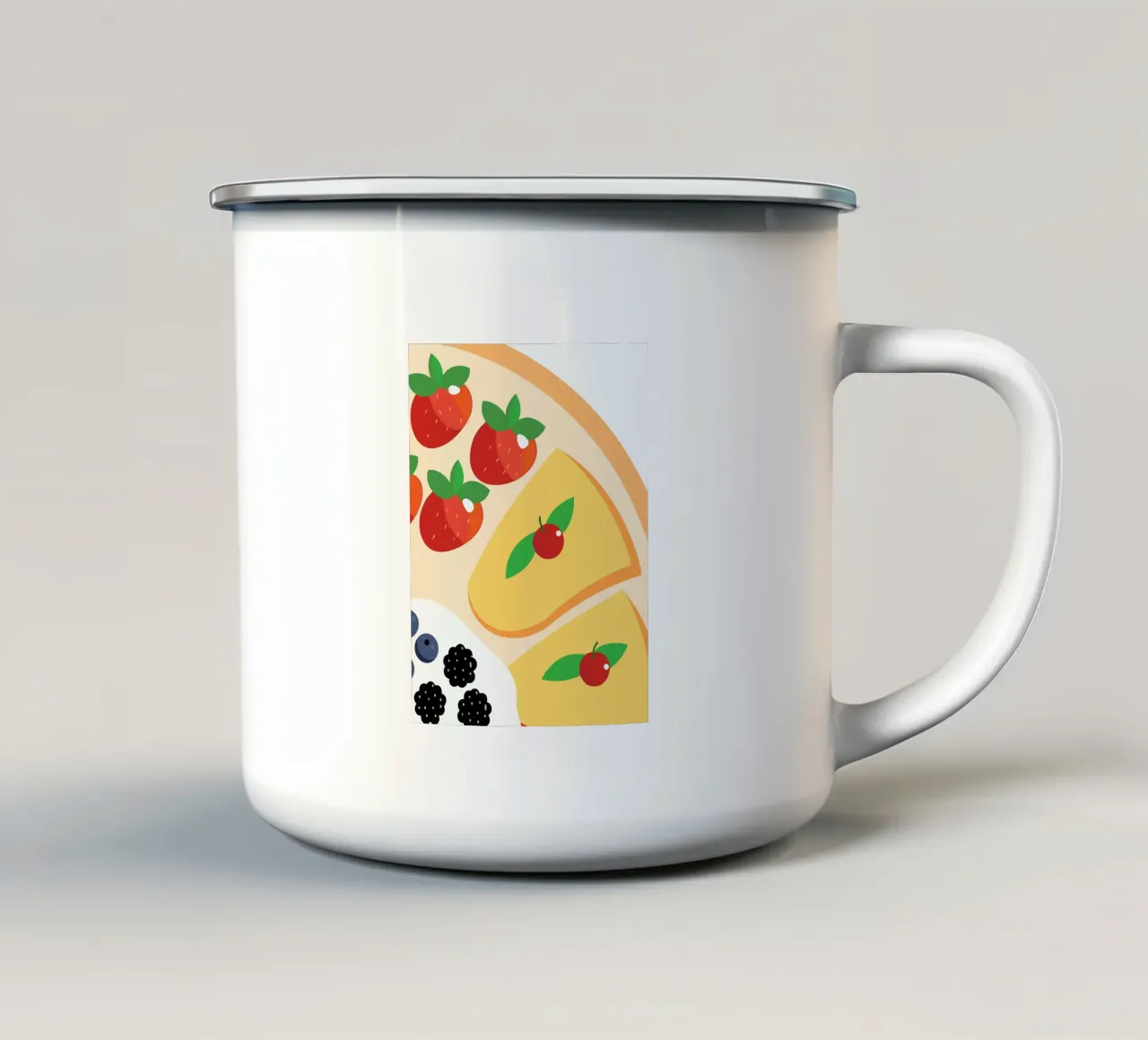 Pancake ai frutti di bosco tazza in smalto da OFFICIAL FRUIT & VEGETABLES