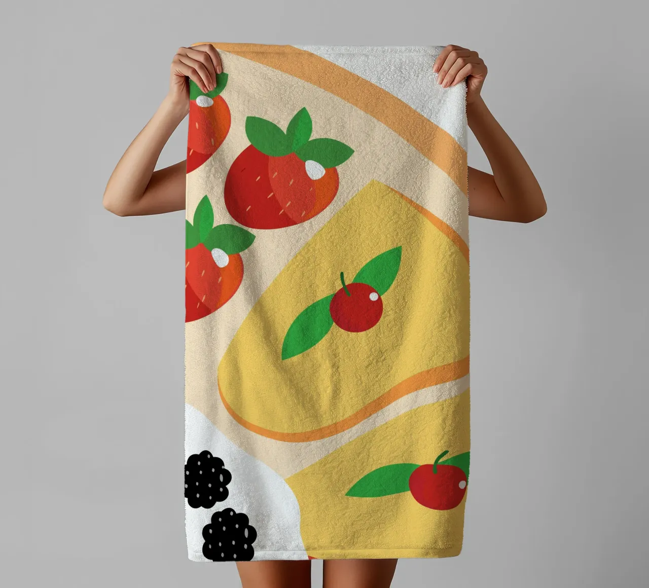 Pancake ai frutti di bosco asciugamano da bagno da OFFICIAL FRUIT & VEGETABLES