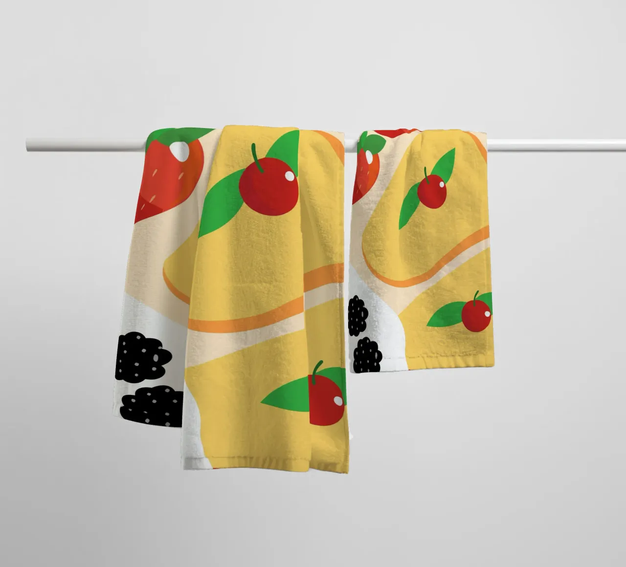 Pancake ai frutti di bosco asciugamano da bagno da OFFICIAL FRUIT & VEGETABLES