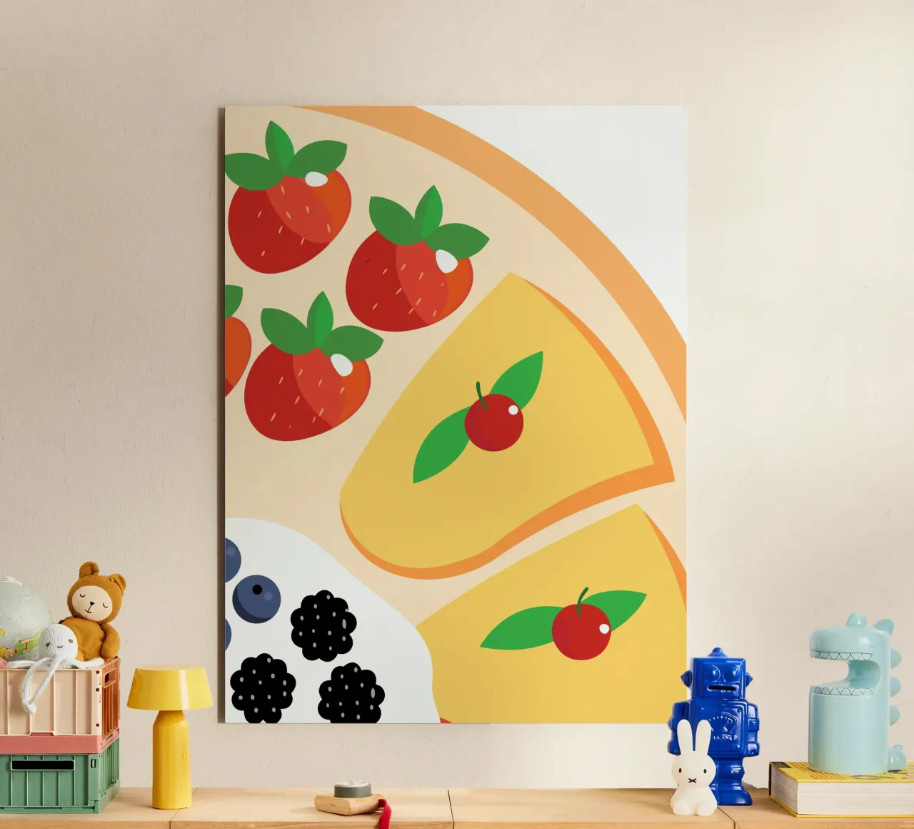 Pancake ai frutti di bosco alluminio dibond da OFFICIAL FRUIT & VEGETABLES