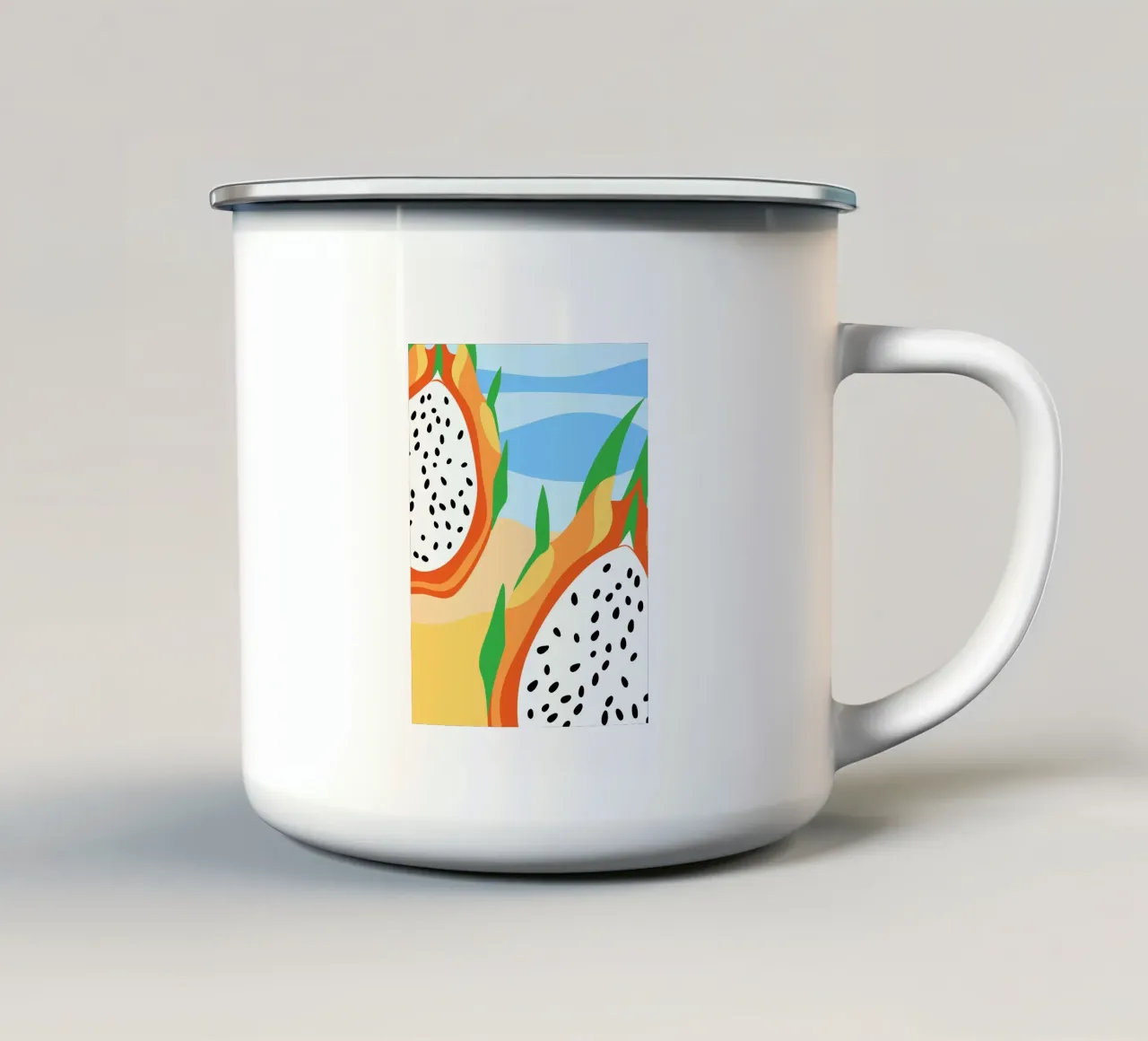 Fette di frutto del drago tazza in smalto da OFFICIAL FRUIT & VEGETABLES