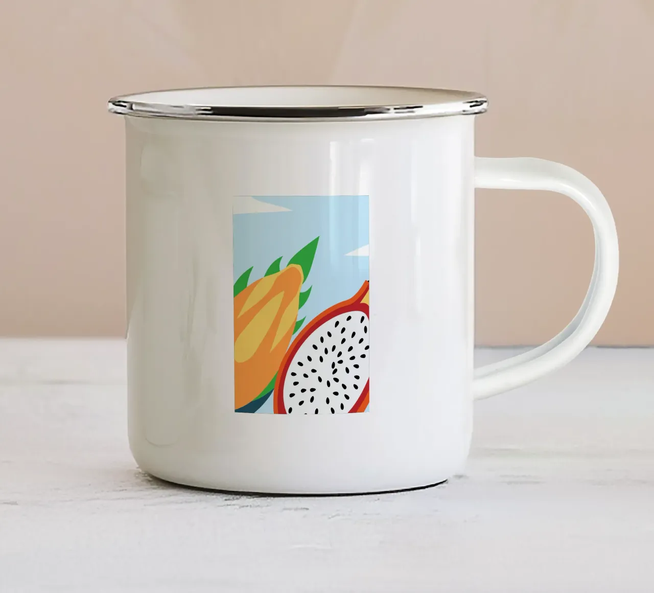 Fette di frutto del drago tazza in smalto da OFFICIAL FRUIT & VEGETABLES