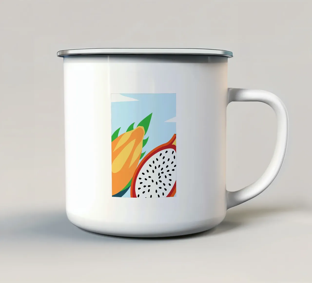 Fette di frutto del drago tazza in smalto da OFFICIAL FRUIT & VEGETABLES