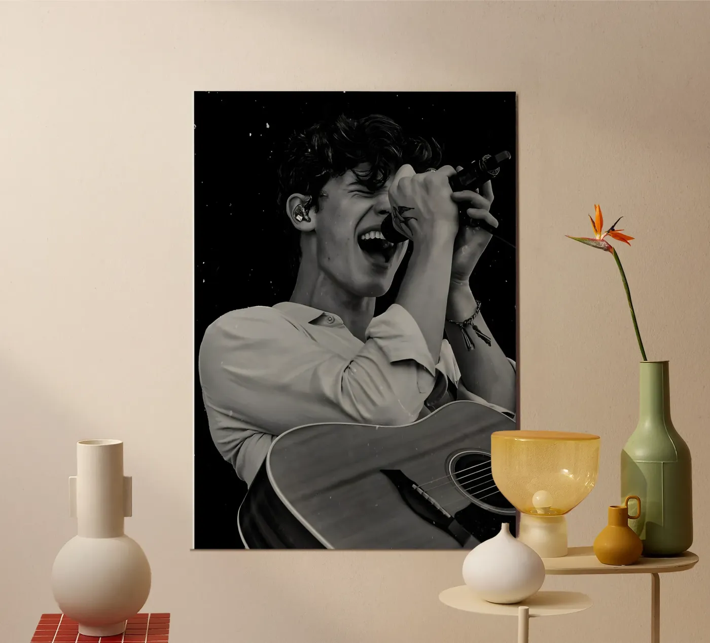 Shawn Mendes poster da Digital Street art