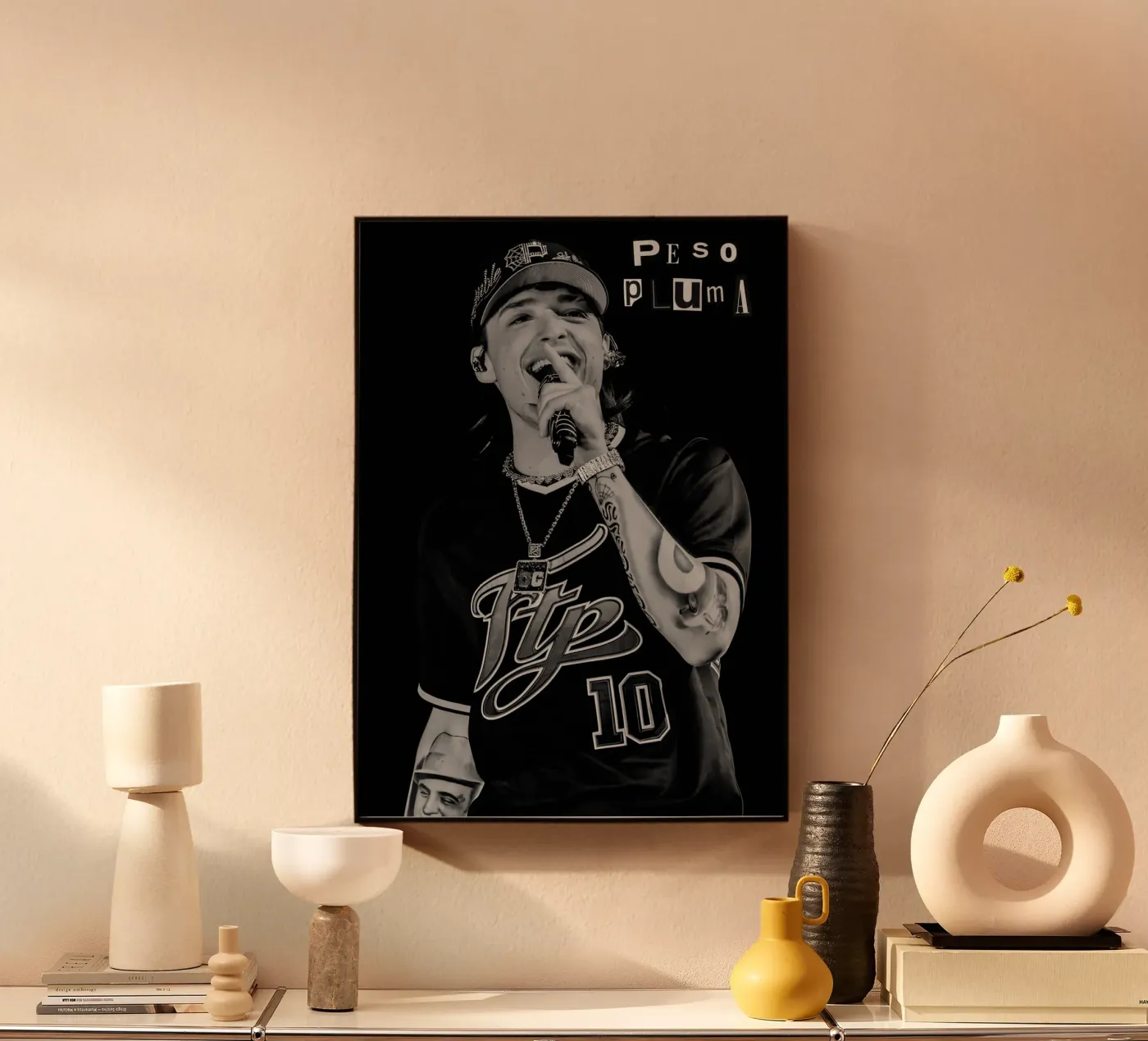 Peso Pluma plexiglass da Digital Street art