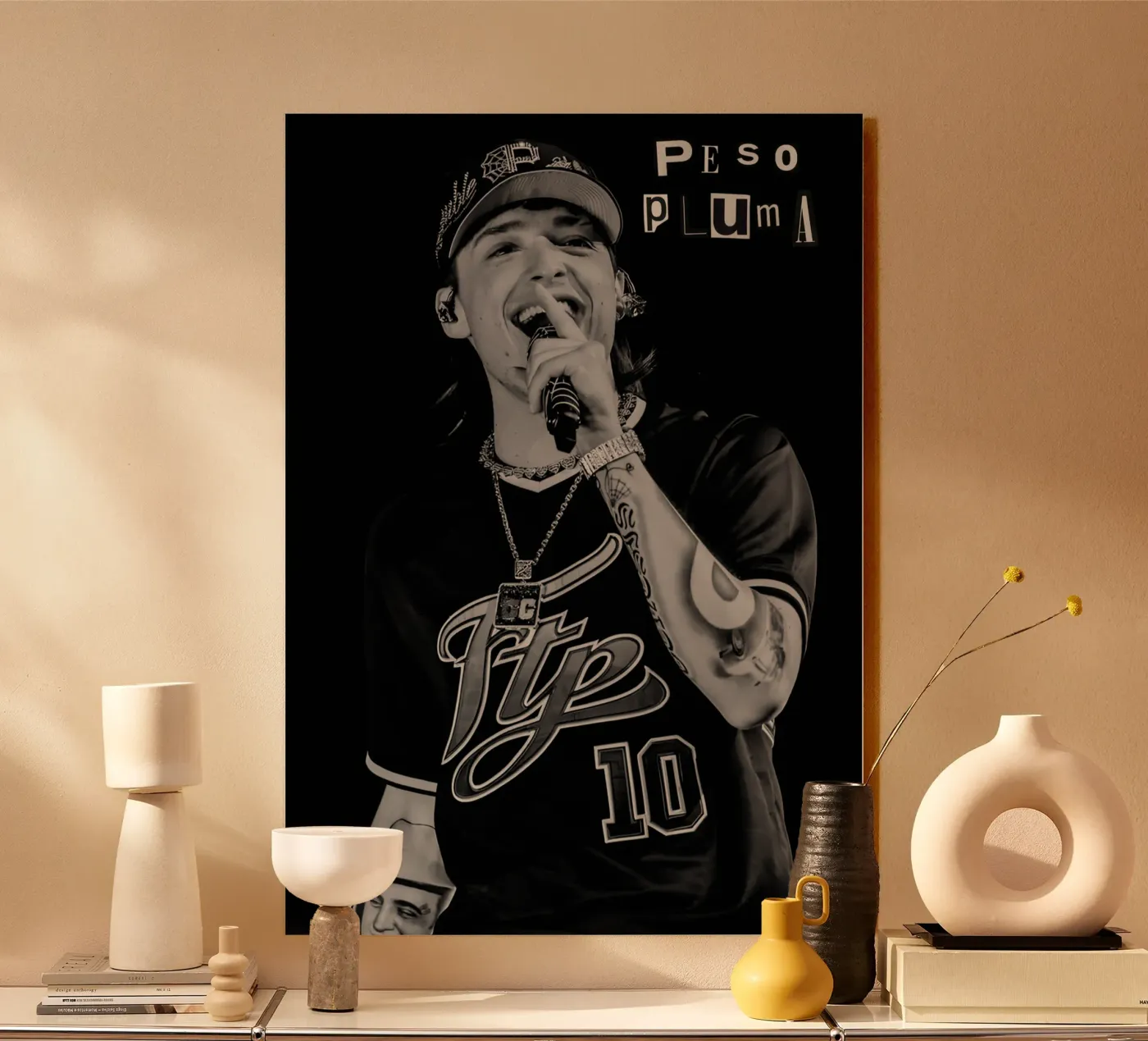 Peso Pluma plexiglass da Digital Street art