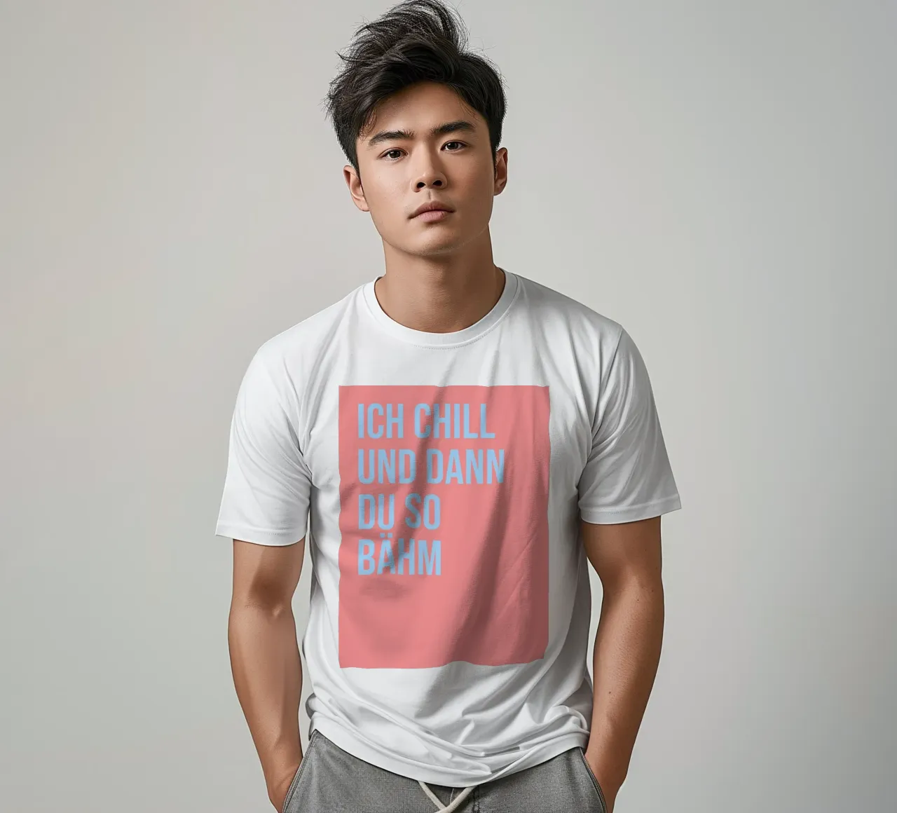 ICH CHILL UND DANN DU SO BÄHM (6 Farbvarianten) t-shirt da FRICKE DESIGN
