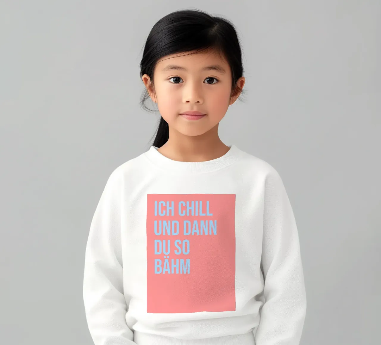 ICH CHILL UND DANN DU SO BÄHM (6 Farbvarianten) felpa bambino da FRICKE DESIGN