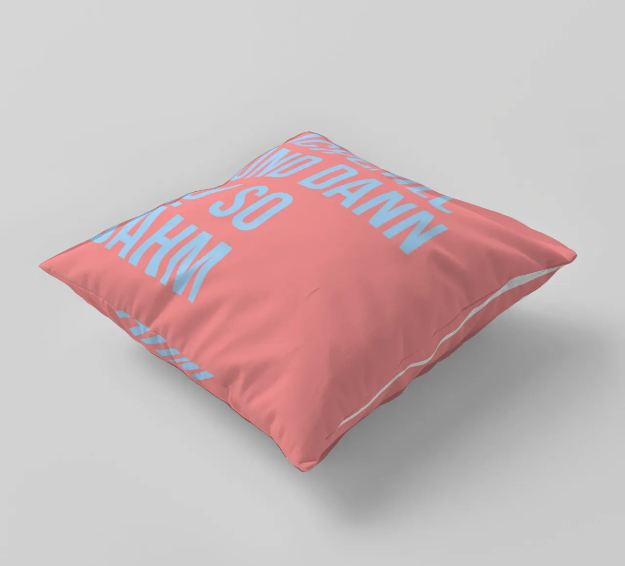ICH CHILL UND DANN DU SO BÄHM (6 Farbvarianten) cuscino da FRICKE DESIGN