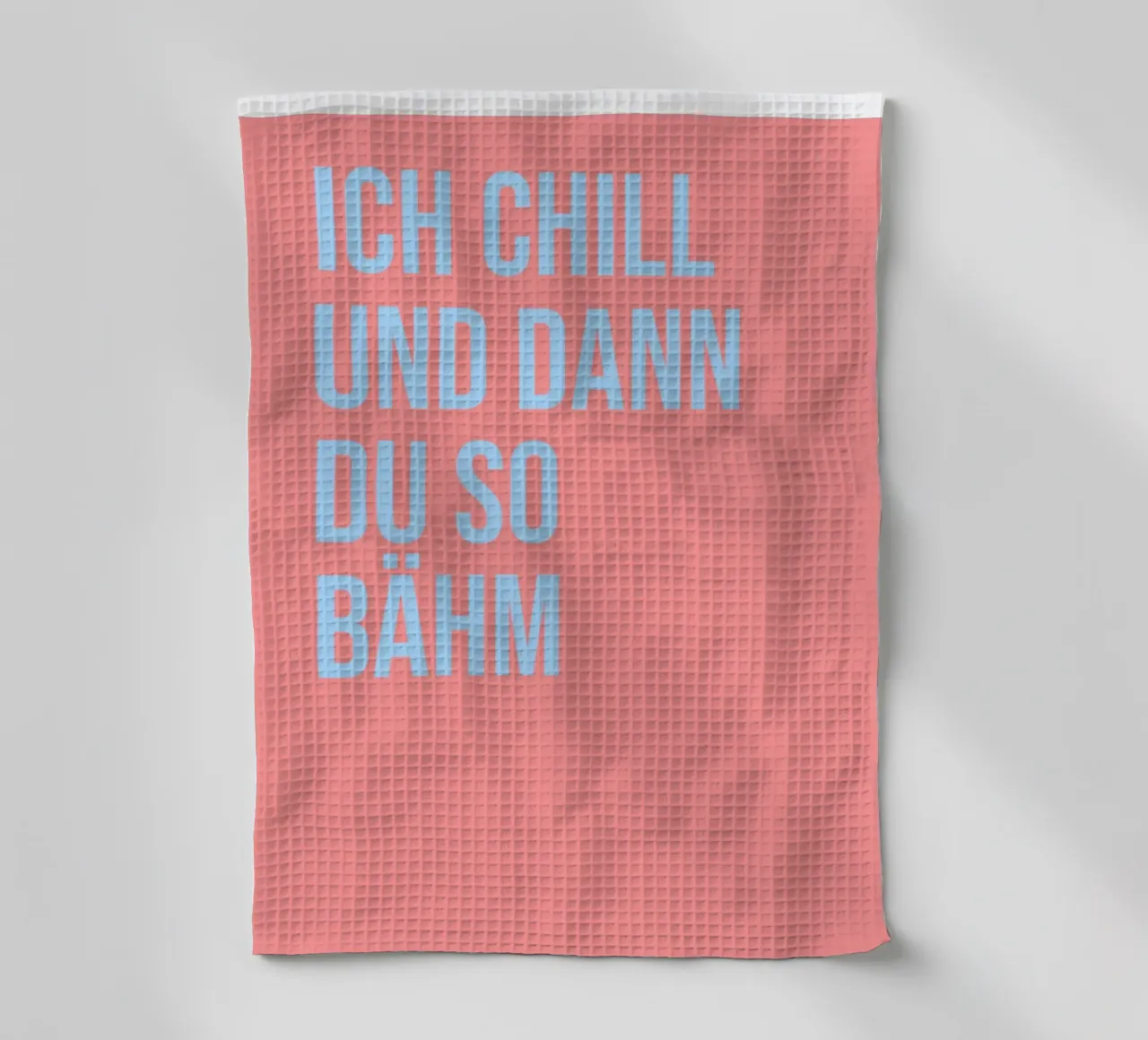 ICH CHILL UND DANN DU SO BÄHM (6 Farbvarianten) canovaccio da cucina da FRICKE DESIGN