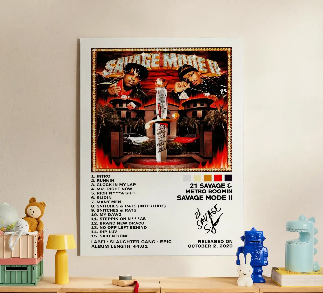 Savage Mode II 21 Savage & Metro Boomin plexiglass da Roronoa7