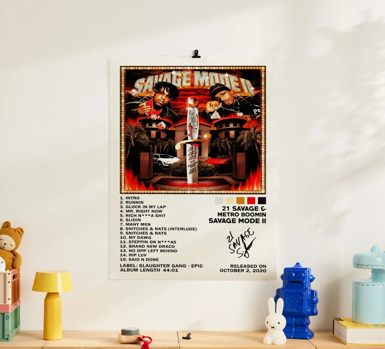 Savage Mode II 21 Savage & Metro Boomin poster da Roronoa7