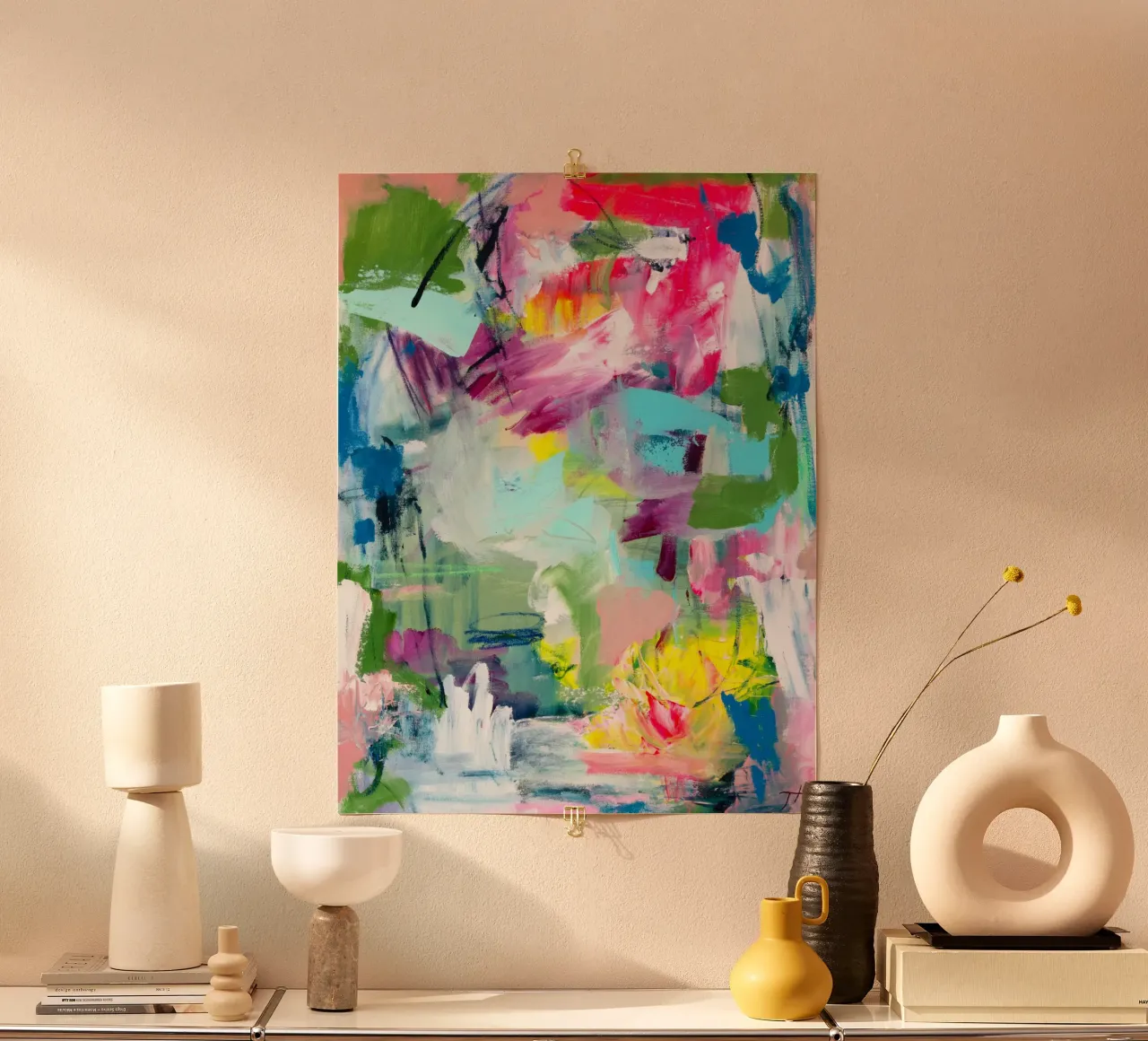 Tove Höglund - Trasferirsi a Bali poster con telaio in legno da The Artcircle
