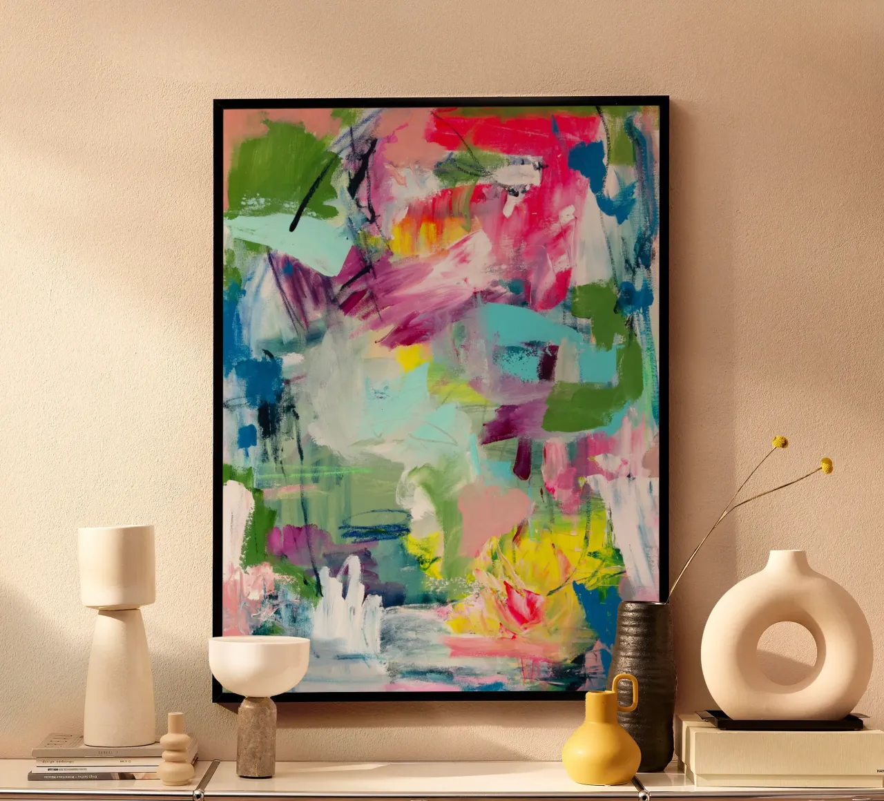 Tove Höglund - Trasferirsi a Bali poster con telaio in legno da The Artcircle