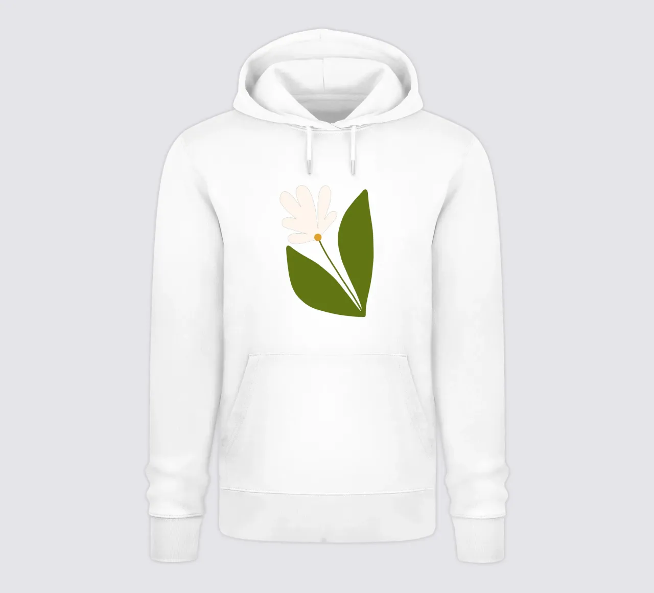 White Green Bloom felpa con cappuccio da TijanaArtStudio88